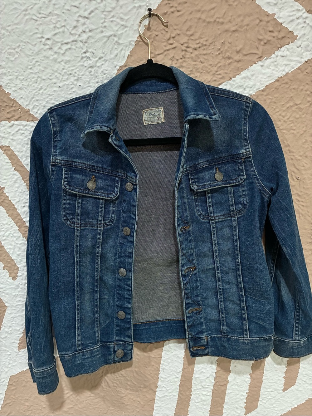 90’s Polo by Ralph Lauren Dark Blue Denim Jean Jacket
